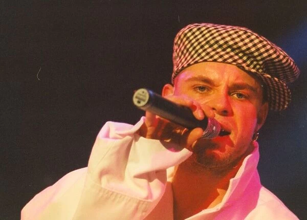 Pop group East 17 perform in concert at the Whitley Bay Ice Rink 27 June 1995 - Brian