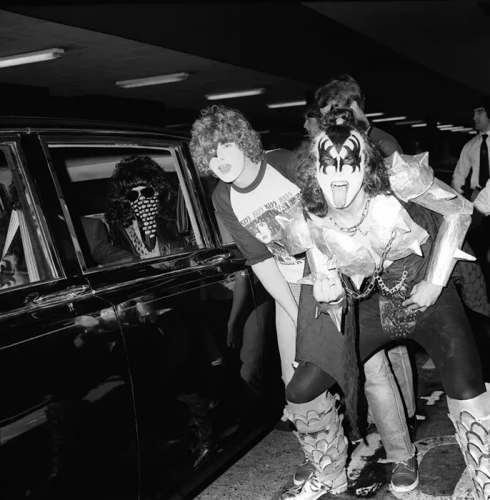 Framed Print : The Pop Group Kiss at Heathrow Airport September 1980 smkiss Framed Print : The Pop Group Kiss at Heathrow Airport September 1980 smkiss