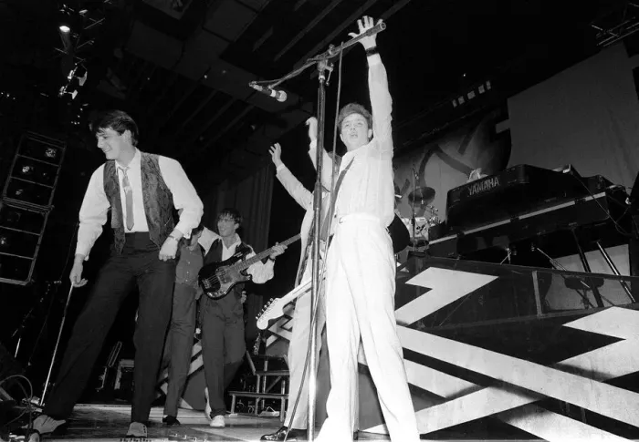 Framed Print : Pop Group Spandau Ballet True Tour'April 1983 Pop Group Spandau Ballet