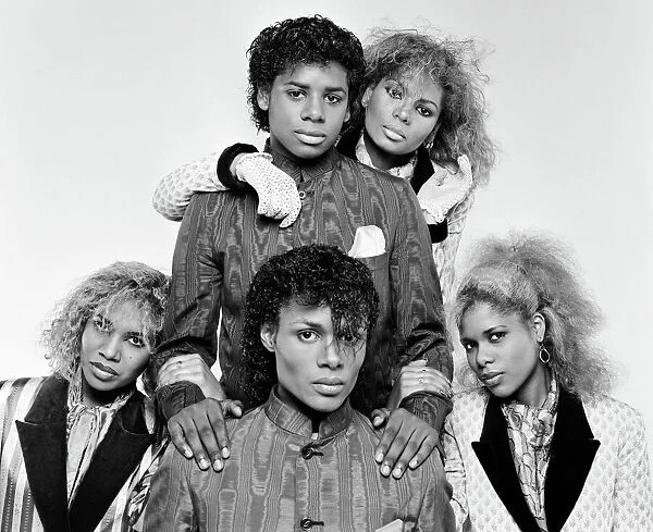 Pop group Five Star. December 1984