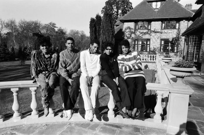 Framed Print : Pop group Five Star outside their new home Stone Court in Berkshire. March 1987