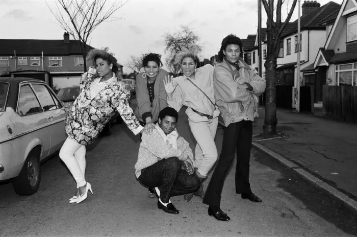 Framed Print : Pop group Five Star, which is made up of the Pearson family from Romford, Essex