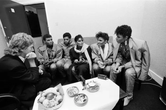 Framed Print : Pop group Five Star pictured backstage during their concert at the Colston Hall, Bristol Framed Print : Pop group Five Star pictured backstage during their concert at the Colston Hall, Bristol
