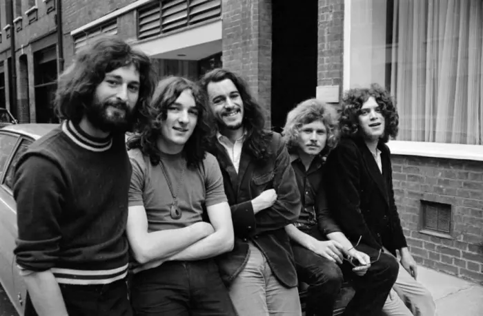 Framed Print : Pop Group Supertramp'pictured in Bruton Place, London