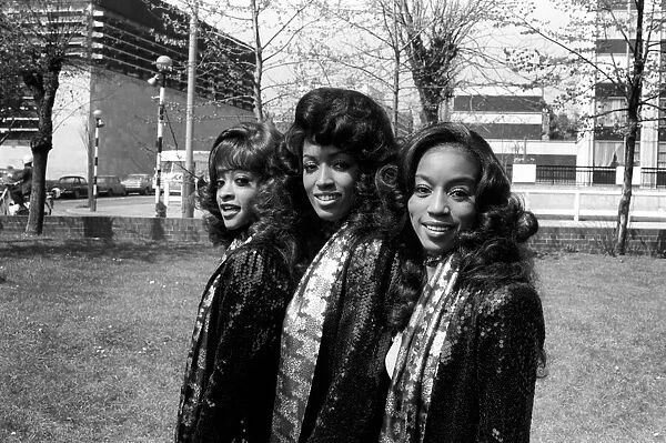 Pop Group: 'The Three Degrees'seen here in London to promote their latest