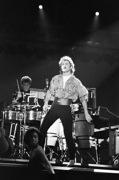 Pop group Wham! in concert at Whitley Bay. December 1984