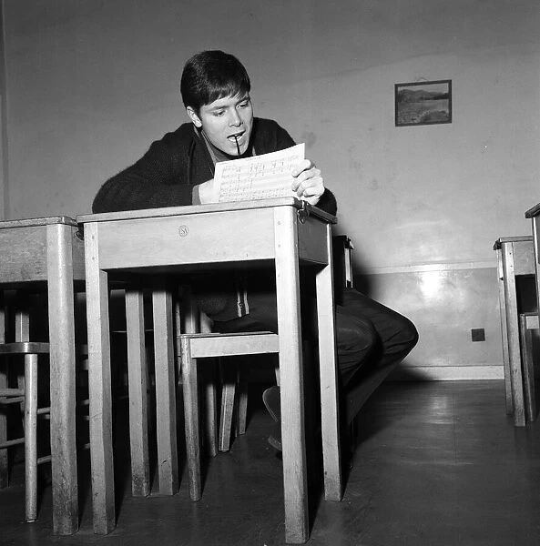 Pop star Cliff Richard back at his old school, Cheshunt Secondary in Hertfordshire