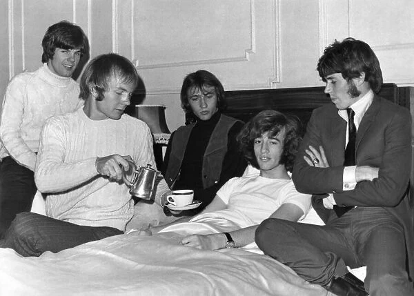 Pop star Robin Gibb, lead singer with the famous Bee Gees pop group was taken ill during