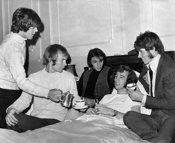 Pop star Robin Gibb, lead singer with the famous Bee Gees pop group was taken ill during