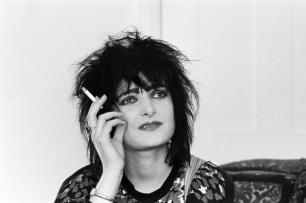 Pop star Siouxsie Sioux. 24th July 1981