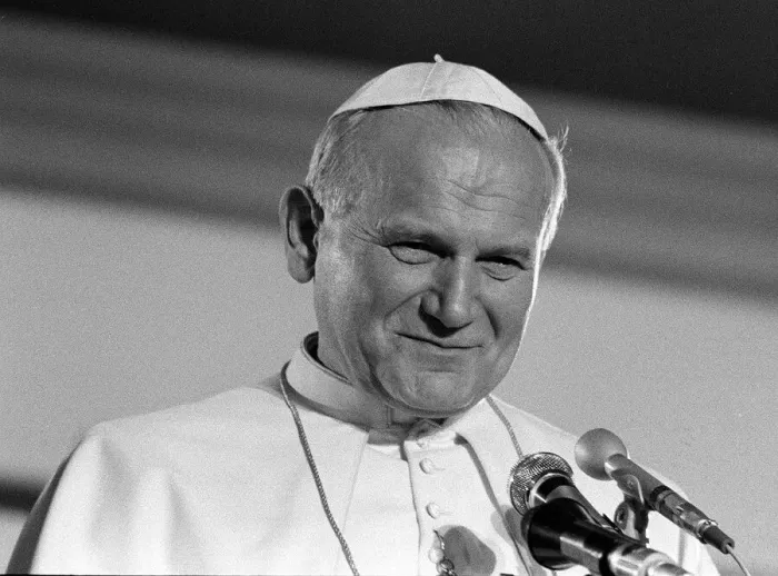 Framed Print : Pope John Paul II returns to Poland for an official visit 1979