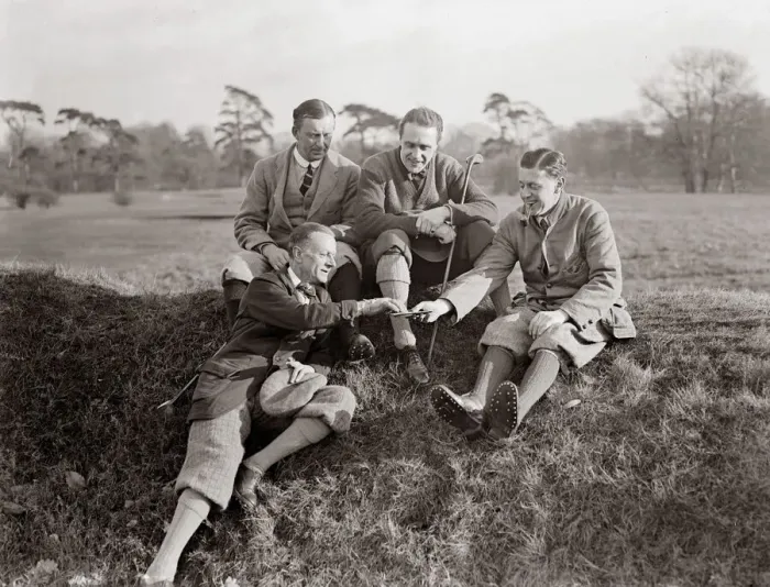 Framed Print : Pope Stampers and Owen Hares Golf May 1919 Ernest Graham and Arthur Heatherton