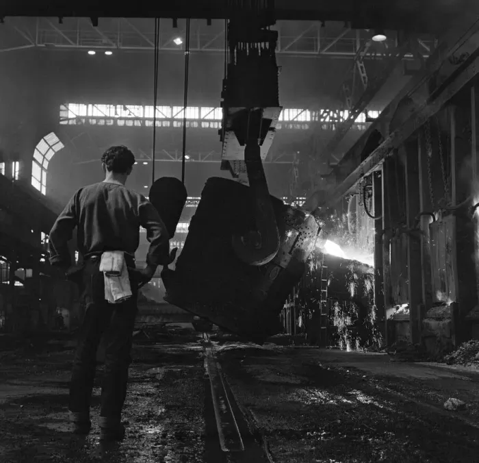 Framed Print : Port Talbot steel works. West Glamorgan, Wales. 30th April 1965 Framed Print : Port Talbot steel works. West Glamorgan, Wales. 30th April 1965