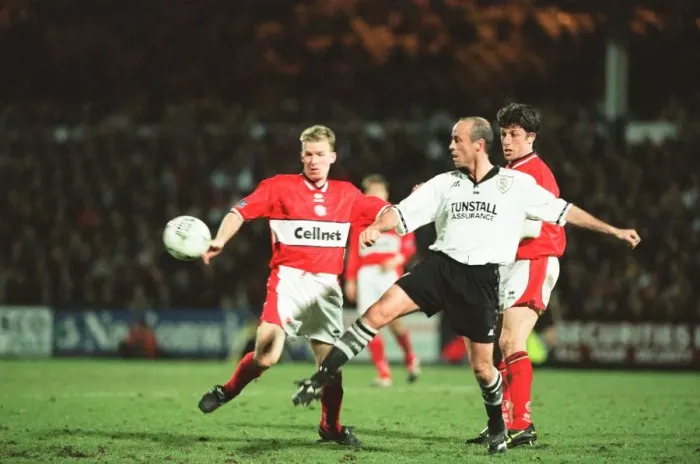 Framed Print : Port Vale 0 - 1 Middlesbrough, Division One match held at Vale Park. 24th April 1998 Framed Print : Port Vale 0 - 1 Middlesbrough, Division One match held at Vale Park. 24th April 1998