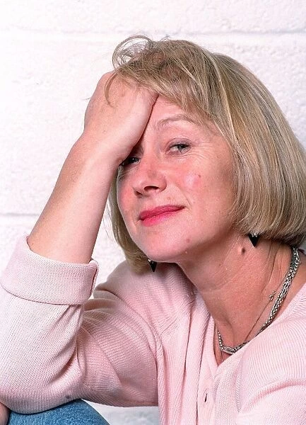 Portrait of actress Helen Mirren posing during a photoshoot June 1991