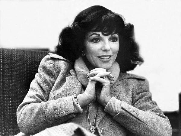 A portrait of the actrress Joan Collins