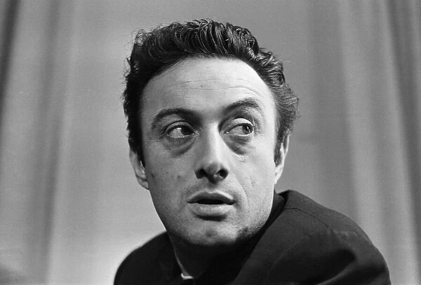 Portrait of American comedian Lenny Bruce during his visit to London