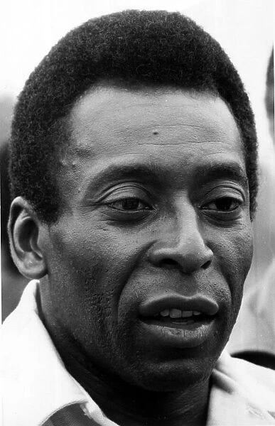 Portrait of former Brazilian football star Pele August 1982