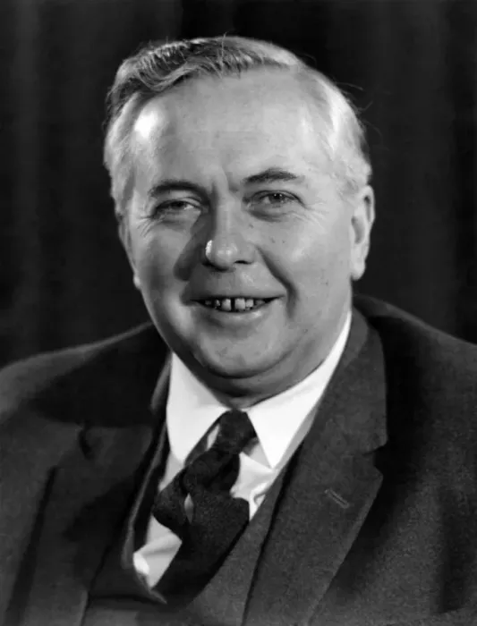 Framed Print : Portrait of Labour Party leader Harold Wilson, MP for Huyton