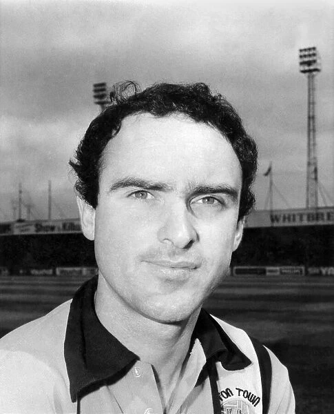 Portrait of Luton Town player John Aston. July 1975 P017191