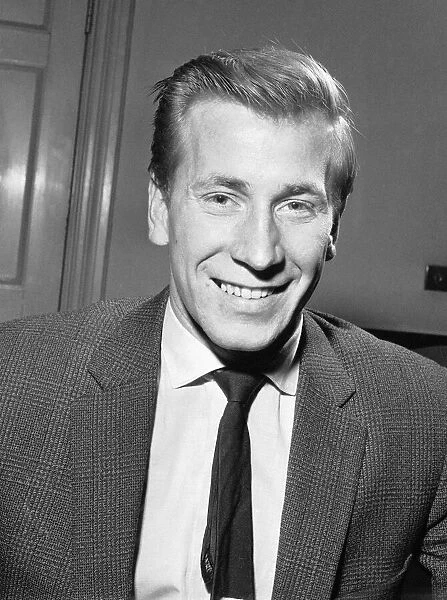 Portrait of Manchester United footballer Bobby Charlton. 28th February 1959