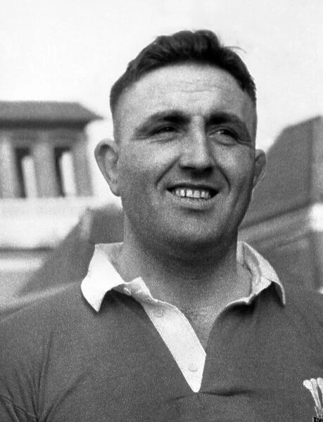 Portrait of Wales international rugby union player Ray Prosser. March 1961