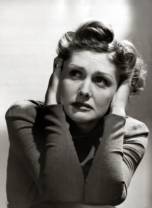 Framed Print : Portrait of a woman looking thoughtful December 1940 Framed Print : Portrait of a woman looking thoughtful December 1940