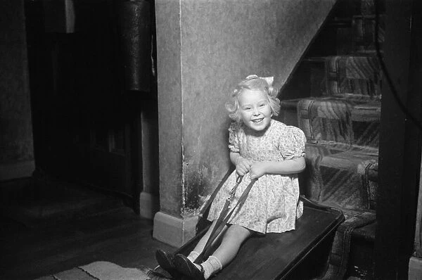 A portrait of a young girl, Ella Edwards. 1940