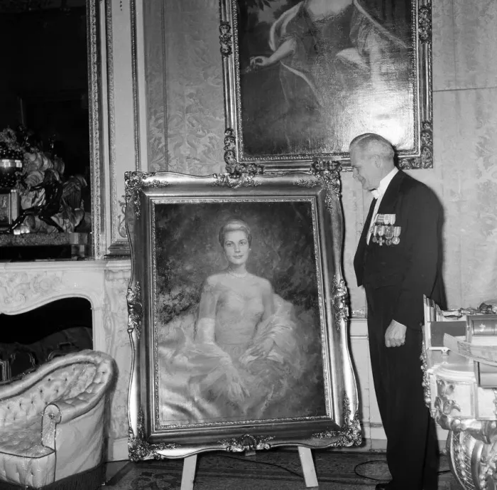 Framed Print : Portraits of Grace Kelly at the Princes Palace of Monaco ahead of her wedding Framed Print : Portraits of Grace Kelly at the Princes Palace of Monaco ahead of her wedding