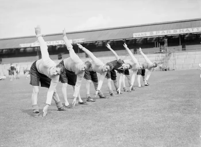 Framed Print : Portsmouth 1949  /  50 Season Member of Portsmouth first squad seen here training