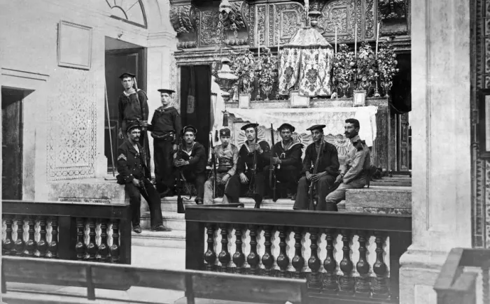 Framed Print : Portugal October 5th Revolution 1910. Following the revolution the Provisional