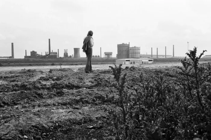 Framed Print : The only possible hope for Irlam, a new industrial development scheme stands idle