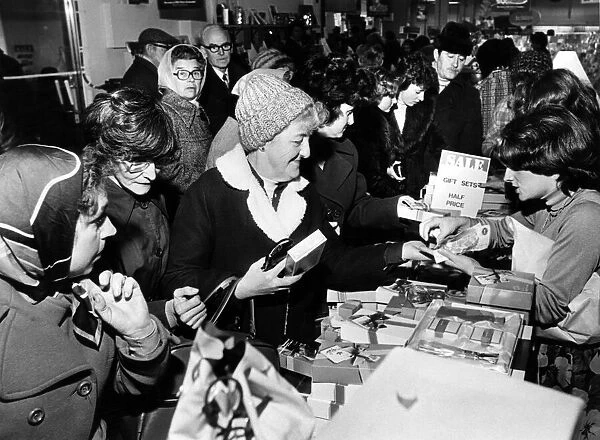 Post christmas sale shoppers at the Co-op in Birkenhead, Wirral, Merseyside