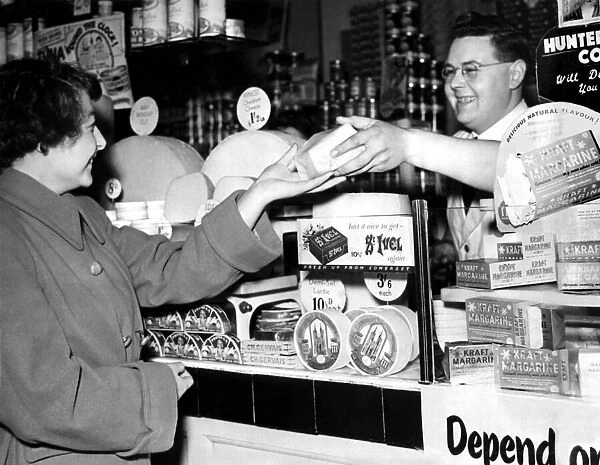 Post World War Two - Second World War - City grocery assistant, Mr William Wanup