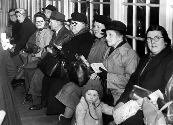 Post World War Two - Second World War - People waiting to get their new ration books