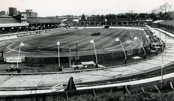 Powderhall stadium during upgrade May 1988 A©SD
