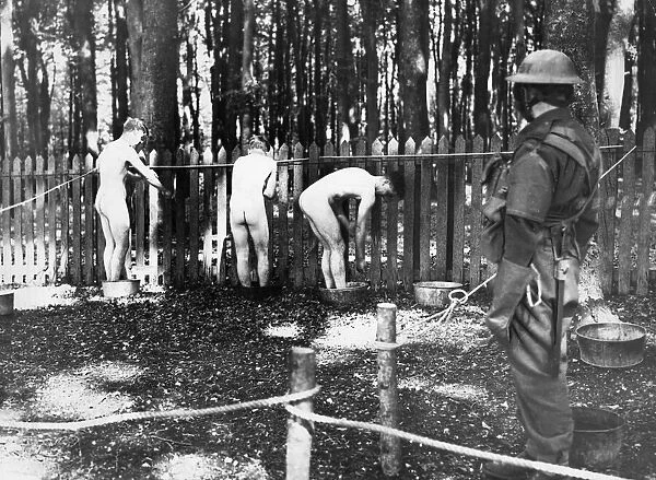 Practical demonstrations of the effect and the methods of combatting gas spray from enemy