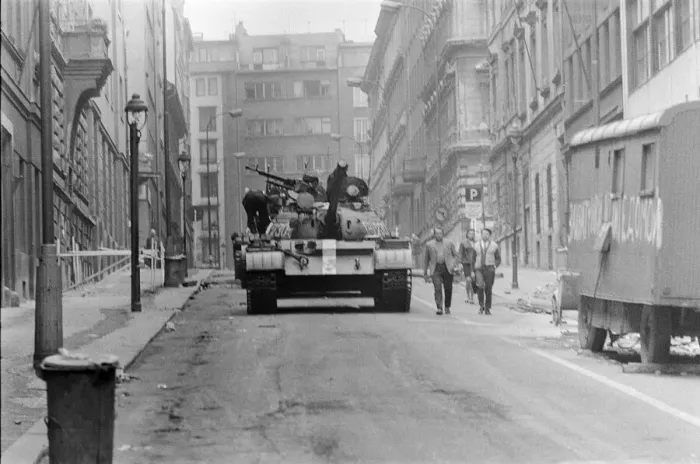 Framed Print : Prague, Czechoslovakia. End of the Prague Spring, a period of political liberalization in