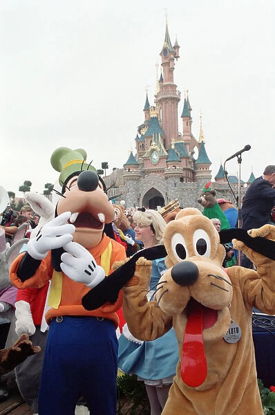 Pre-Opening Of Eurodisney in France, which is still under construction