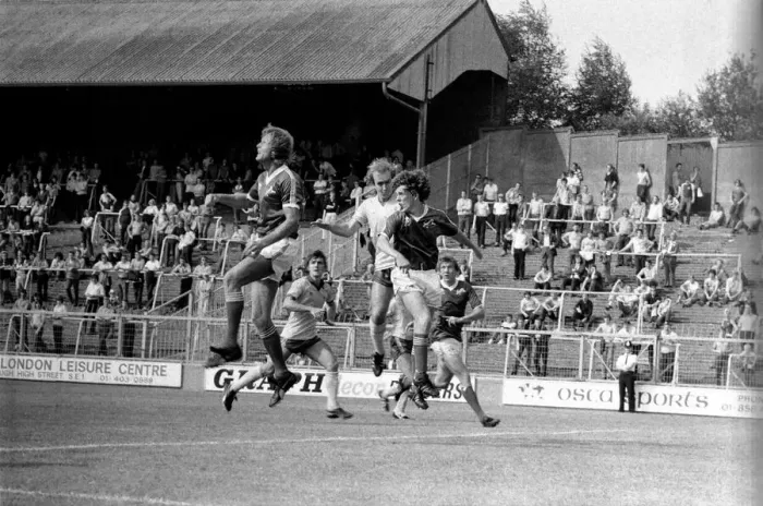 Framed Print : Pre-season friendly-Millwall v. Chelsea. August 1980 LF04-01-065