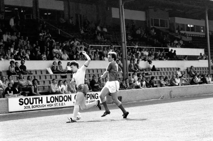 Framed Print : Pre-season friendly-Millwall v. Chelsea. August 1980 LF04-01-027 Framed Print : Pre-season friendly-Millwall v. Chelsea. August 1980 LF04-01-027