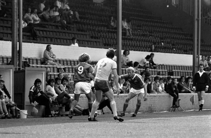 Framed Print : Pre-season friendly-Millwall v. Chelsea. August 1980 LF04-01-004 Framed Print : Pre-season friendly-Millwall v. Chelsea. August 1980 LF04-01-004
