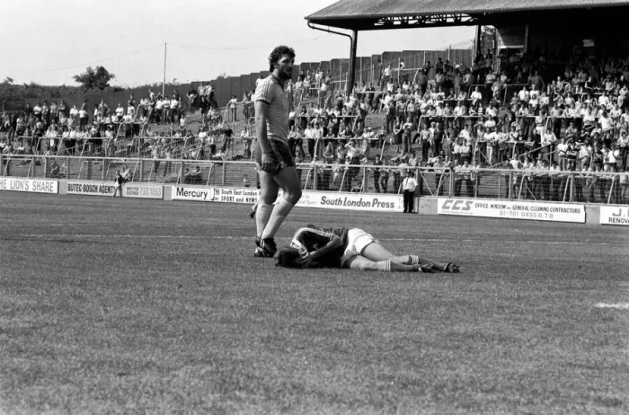 Framed Print : Pre-season friendly-Millwall v. Chelsea. August 1980 LF04-01-014 Framed Print : Pre-season friendly-Millwall v. Chelsea. August 1980 LF04-01-014
