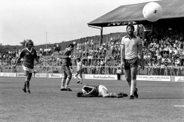 Framed Print : Pre-season friendly-Millwall v. Chelsea. August 1980 LF04-01-013