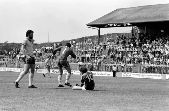 Framed Print : Pre-season friendly-Millwall v. Chelsea. August 1980 LF04-01-016
