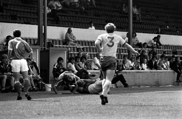 Framed Print : Pre-season friendly-Millwall v. Chelsea. August 1980 LF04-01-005 Framed Print : Pre-season friendly-Millwall v. Chelsea. August 1980 LF04-01-005