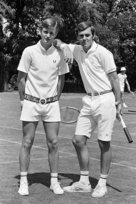 Framed Print : Pre Wimbledon at the Hurlingham Club. Unisex fashions by Fred Perry Framed Print : Pre Wimbledon at the Hurlingham Club. Unisex fashions by Fred Perry