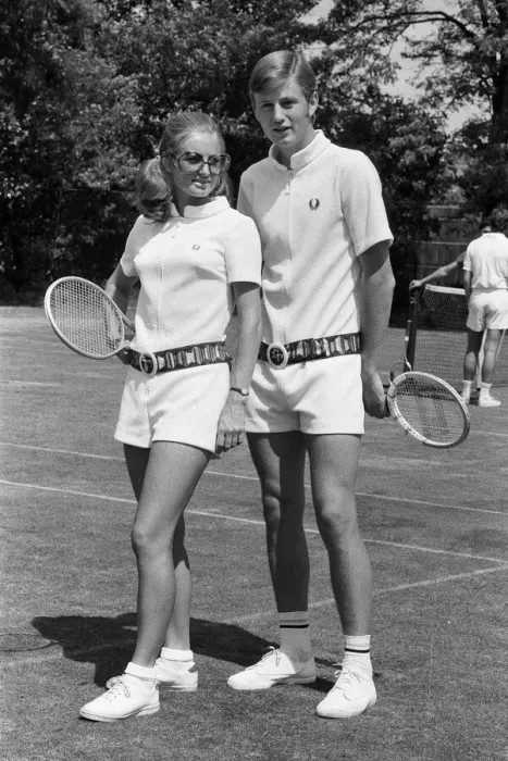 Framed Print : Pre Wimbledon at the Hurlingham Club. Unisex fashions by Fred Perry Framed Print : Pre Wimbledon at the Hurlingham Club. Unisex fashions by Fred Perry