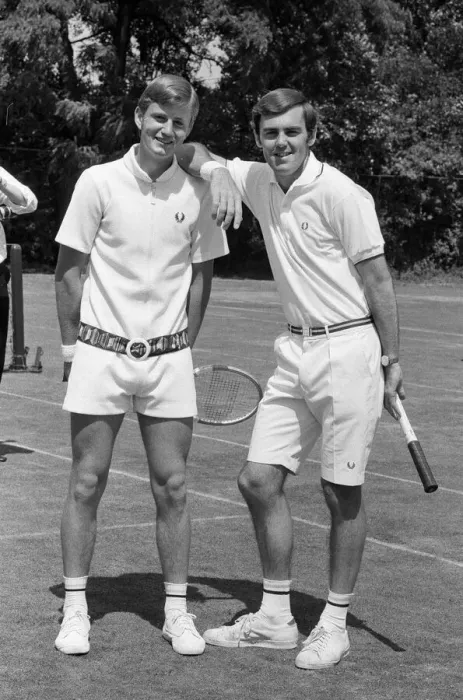 Framed Print : Pre Wimbledon at the Hurlingham Club. Unisex fashions by Fred Perry Framed Print : Pre Wimbledon at the Hurlingham Club. Unisex fashions by Fred Perry