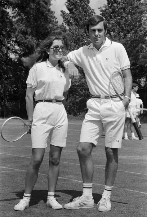 Framed Print : Pre Wimbledon at the Hurlingham Club. Unisex fashions by Fred Perry Framed Print : Pre Wimbledon at the Hurlingham Club. Unisex fashions by Fred Perry